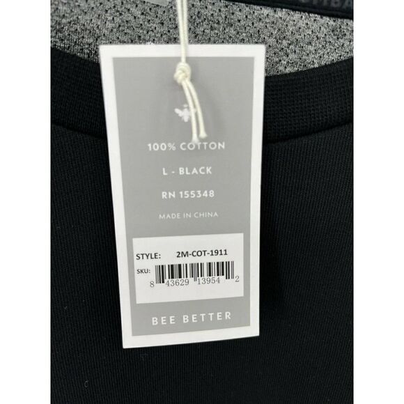 Bombas Sock Co. Size Large Sweatshirt Zip Pockets Tagless Black Rare New  - Picture 6 of 10